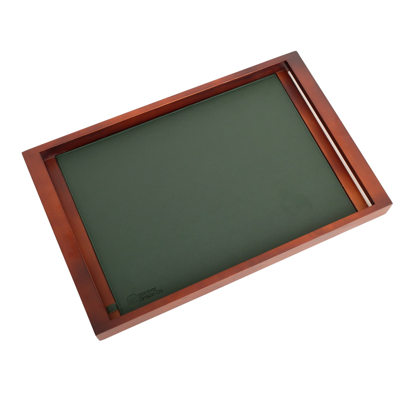 Large Wooden Serving Tray with Interchangeable Base