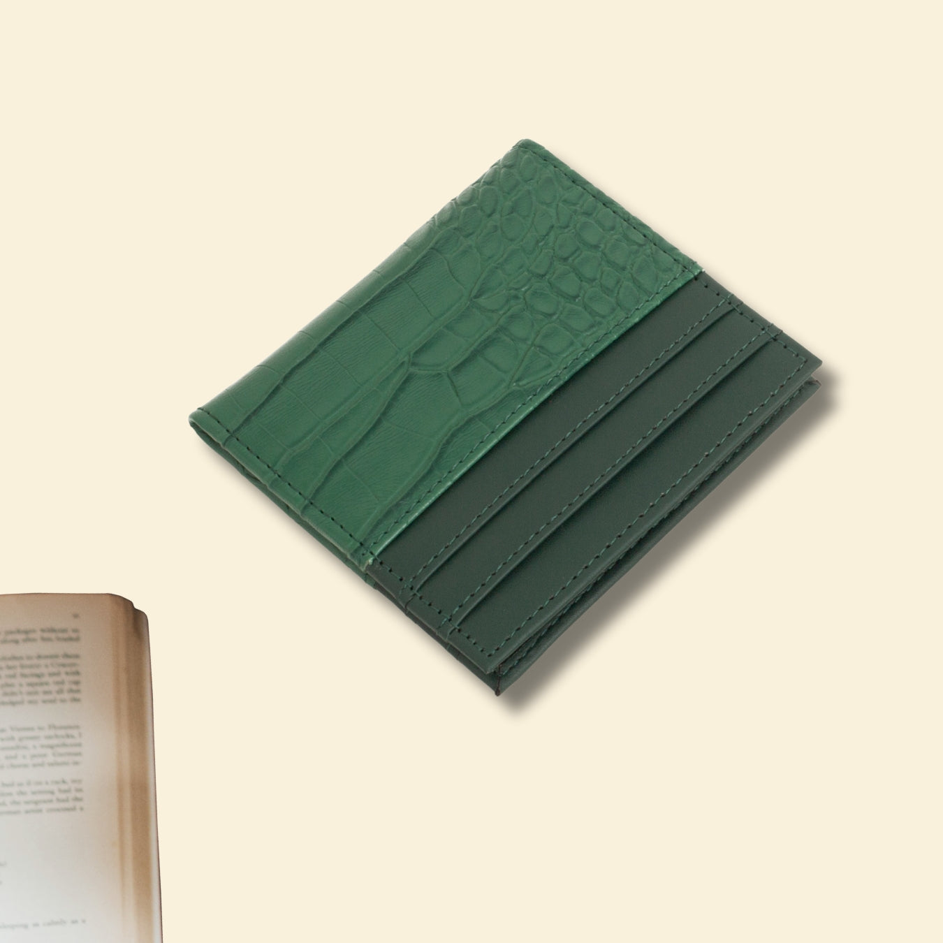 Sleek Cardholder with Gold Initials