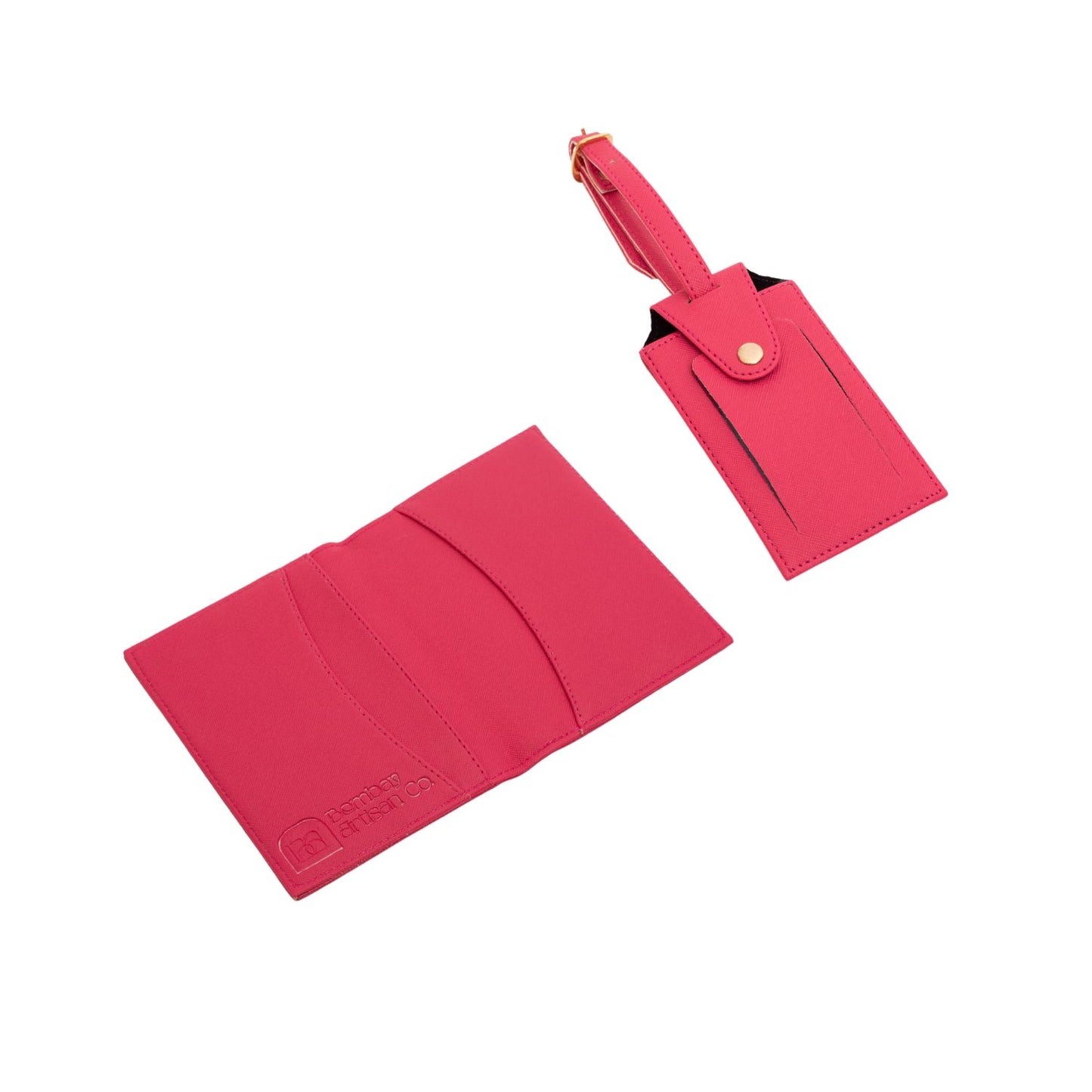Personalised Passport Cover & Luggage Tag Set