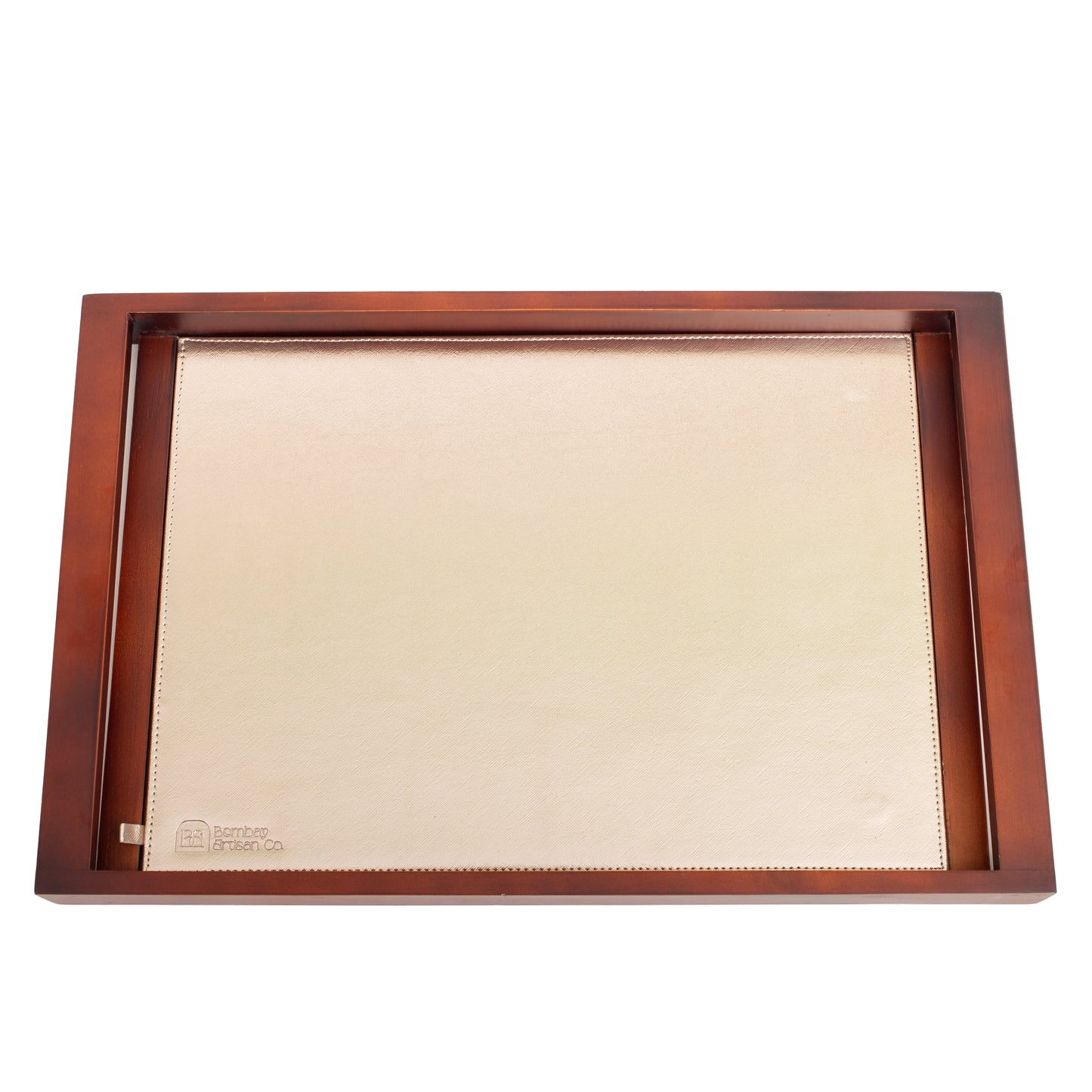 Large Wooden Serving Tray with Interchangeable Base