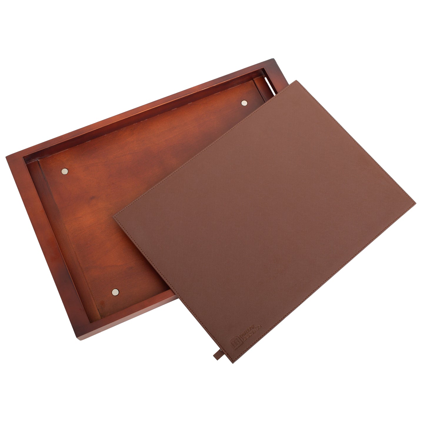 Large Wooden Serving Tray with Interchangeable Base