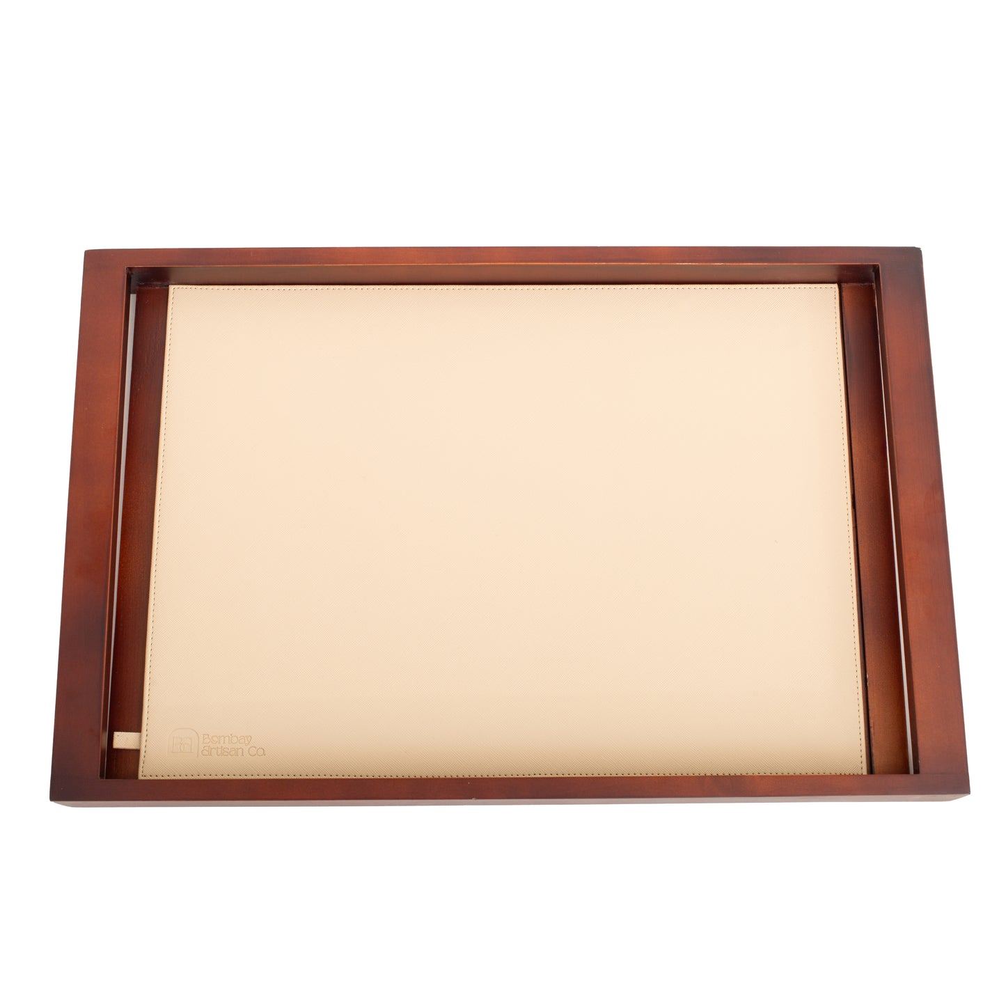 Large Wooden Serving Tray with Interchangeable Base