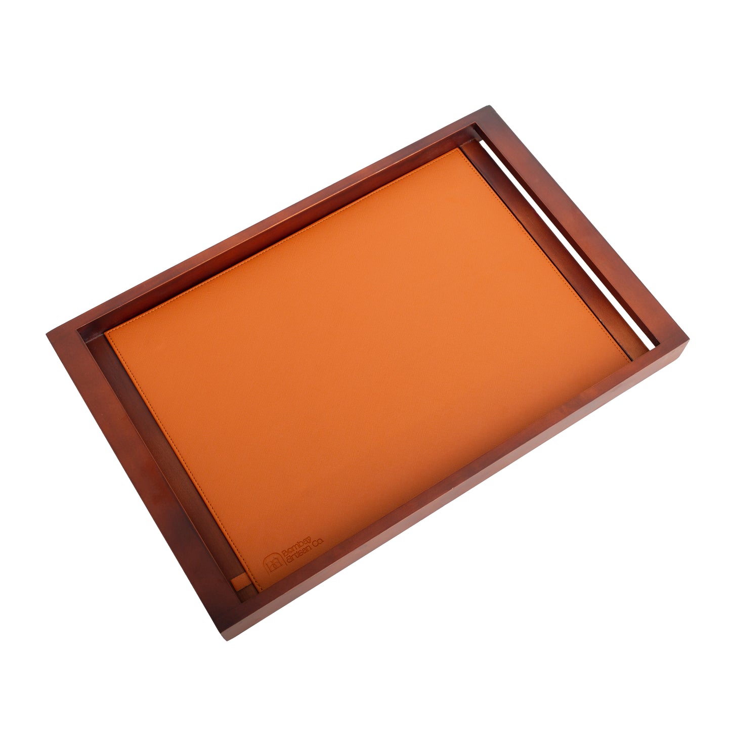 Large Wooden Serving Tray with Interchangeable Base