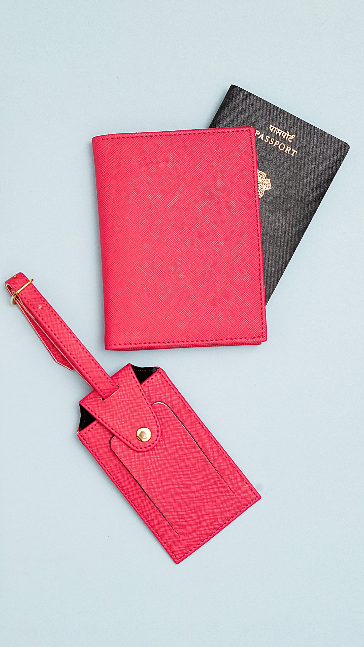 Personalised Passport Cover & Luggage Tag Set