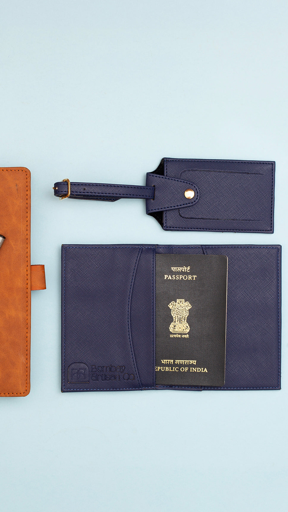 Personalised Passport Cover & Luggage Tag Set