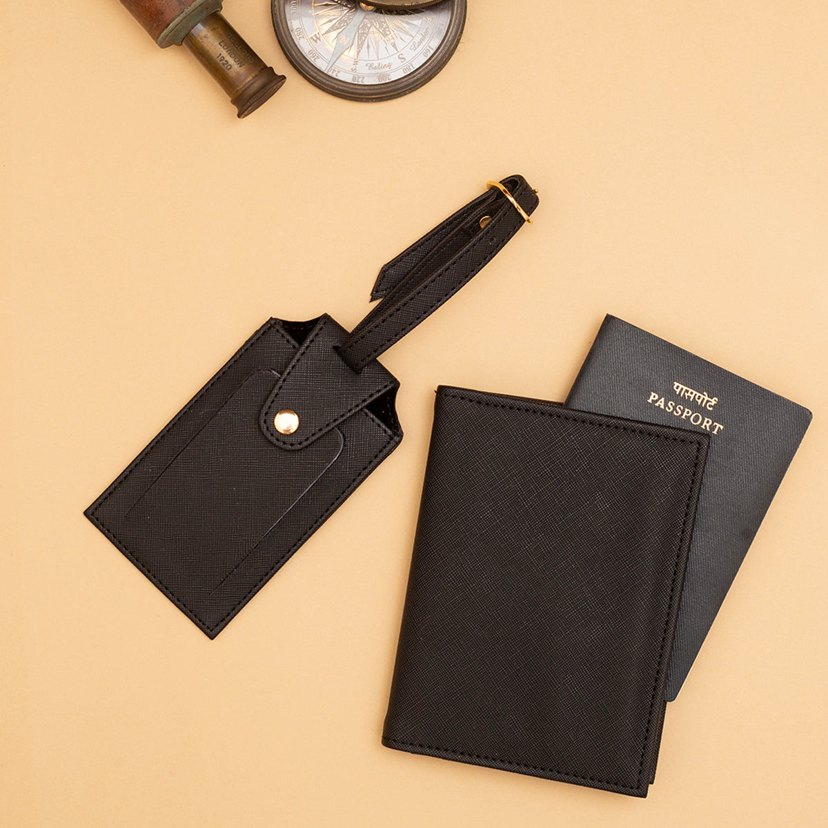 Personalised Passport Cover & Luggage Tag Set