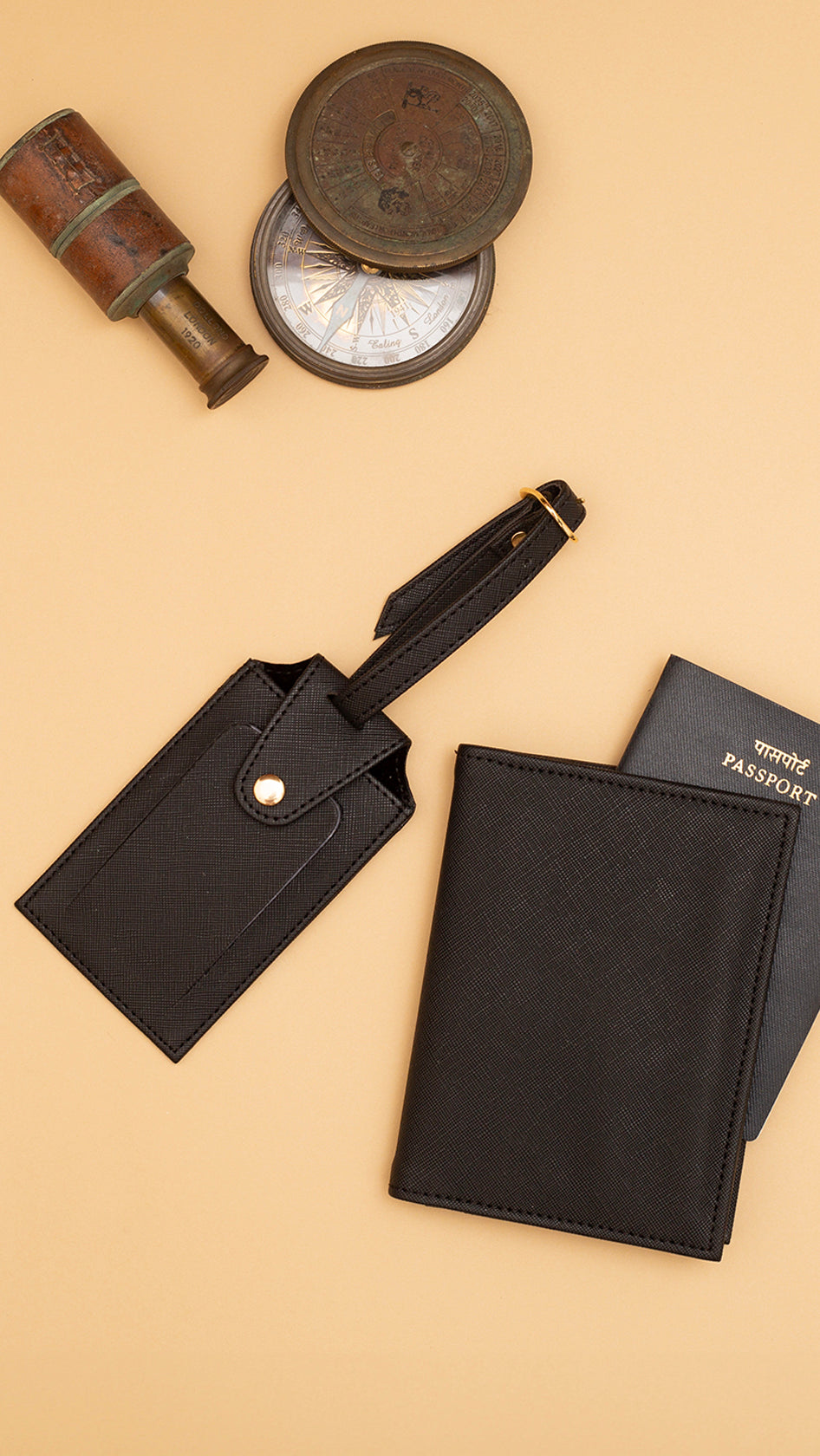 Personalised Passport Cover & Luggage Tag Set
