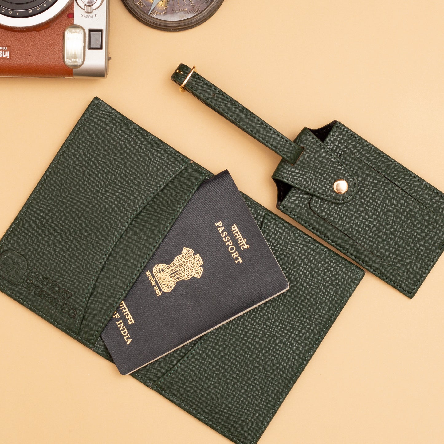Personalised Passport Cover & Luggage Tag Set