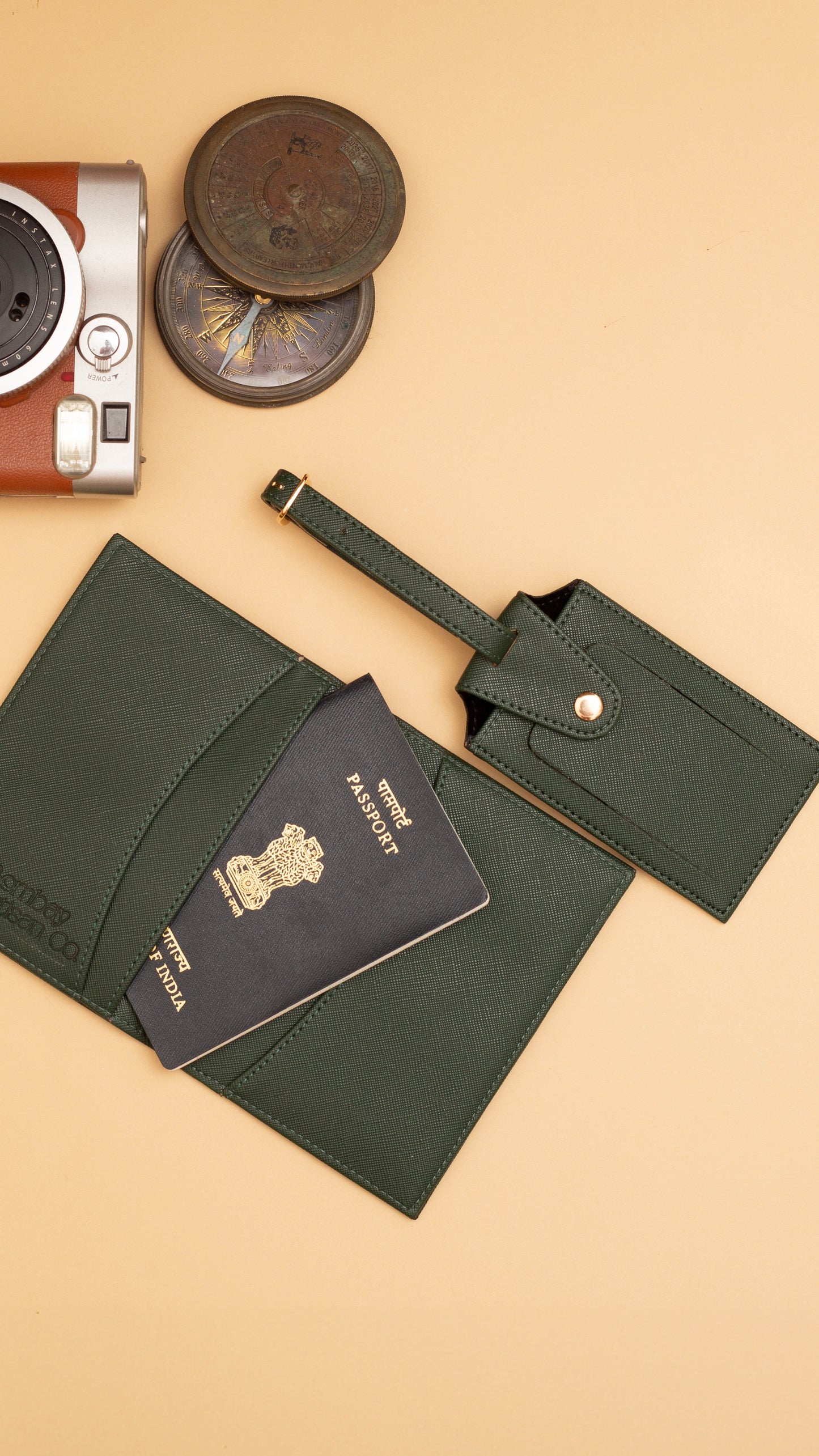 Personalised Passport Cover & Luggage Tag Set