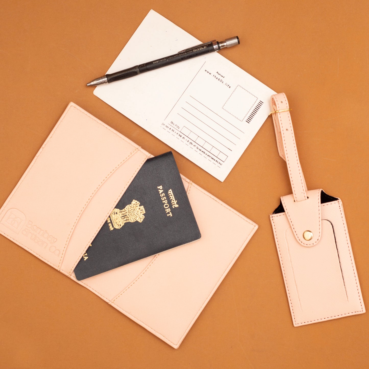 Personalised Passport Cover & Luggage Tag Set