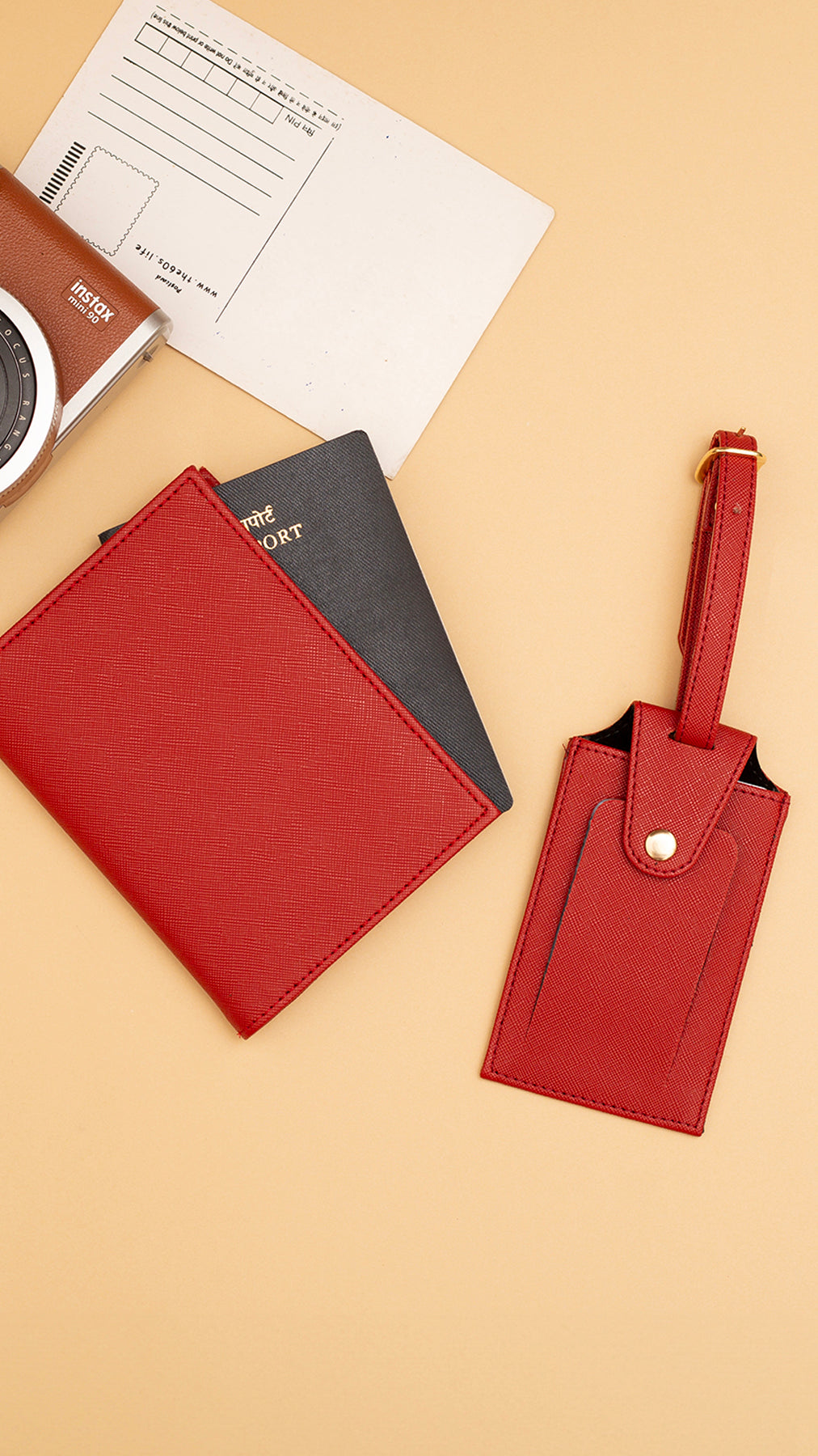 Personalised Passport Cover & Luggage Tag Set