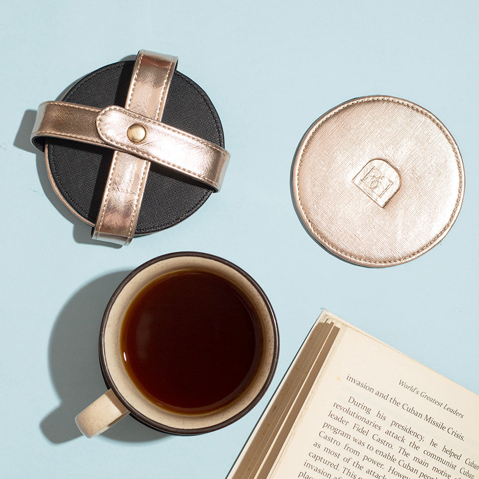 Reversible Round Coasters Set of 4
