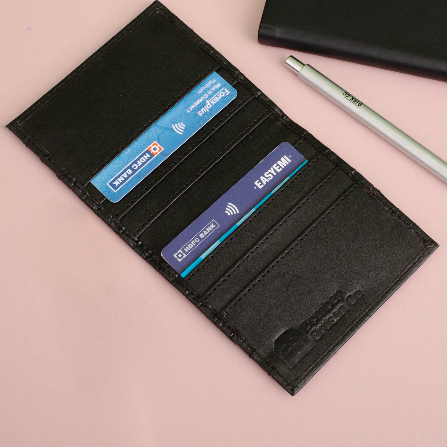Sleek Cardholder with Gold Initials