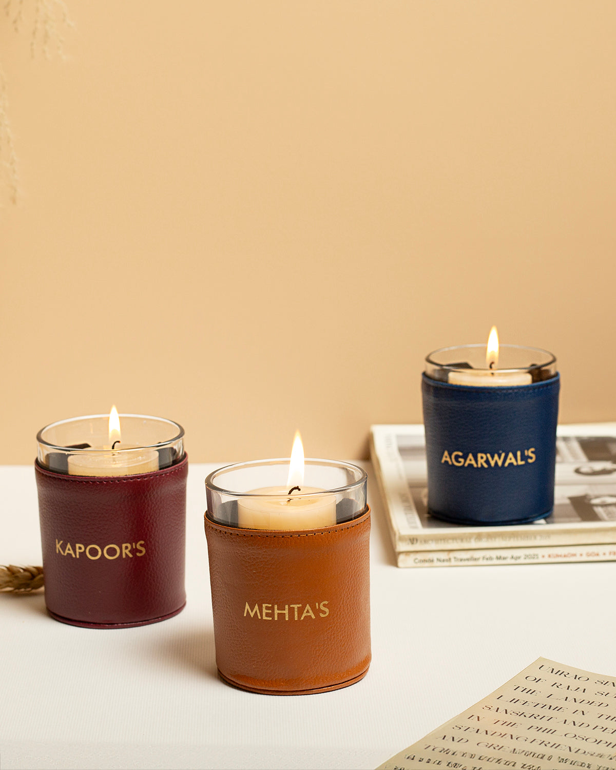 Whispers of Love - Glass Jar Sleeve with Candles