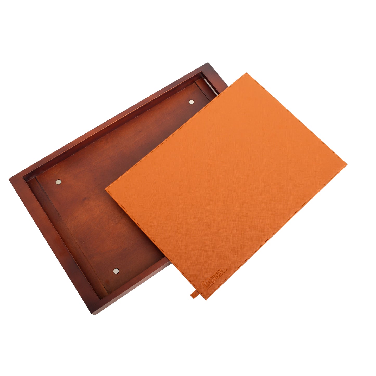 Large Wooden Serving Tray with Interchangeable Base