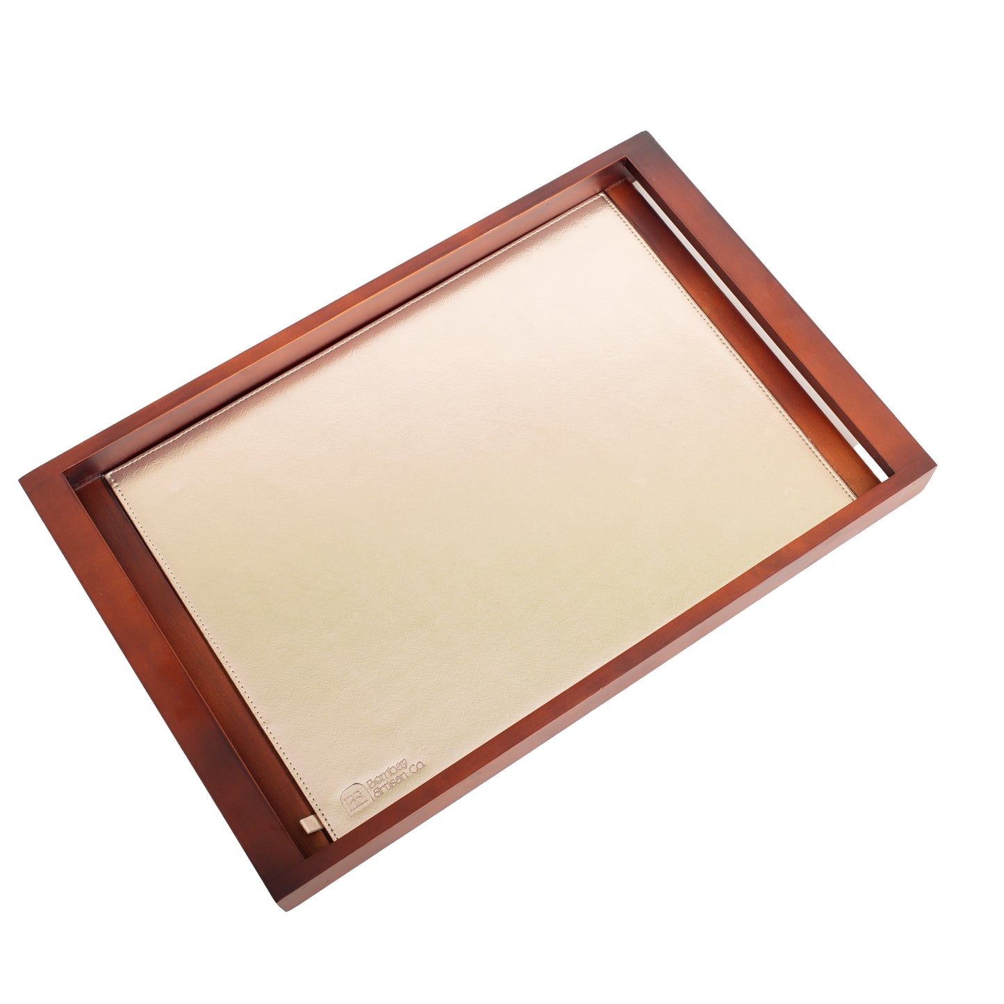 Large Wooden Serving Tray with Interchangeable Base