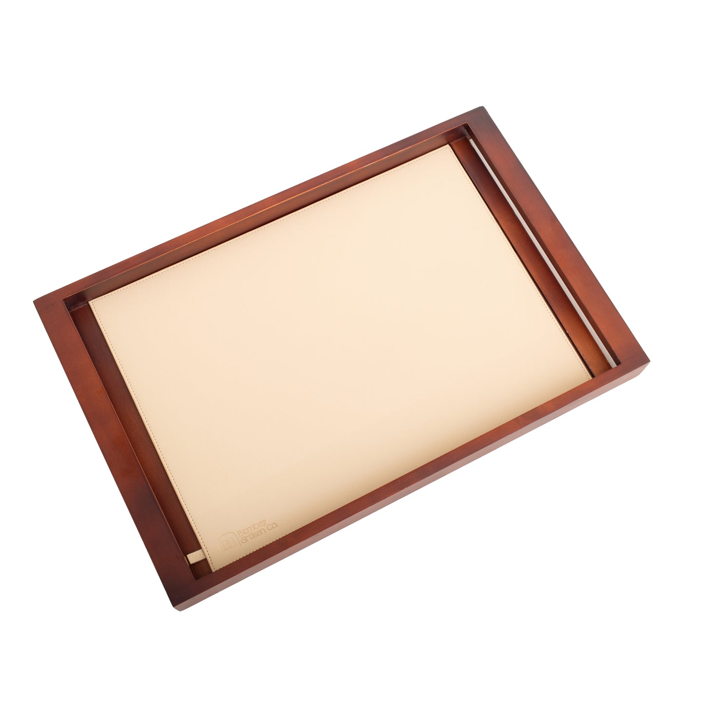 Large Wooden Serving Tray with Interchangeable Base