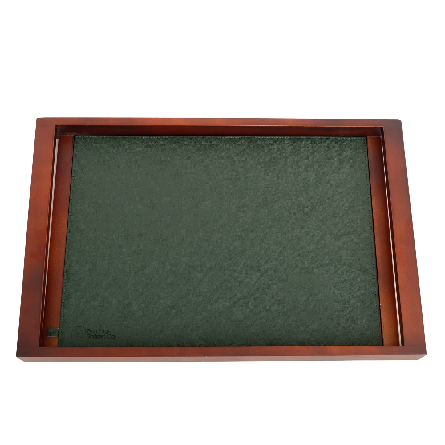 Large Wooden Serving Tray with Interchangeable Base