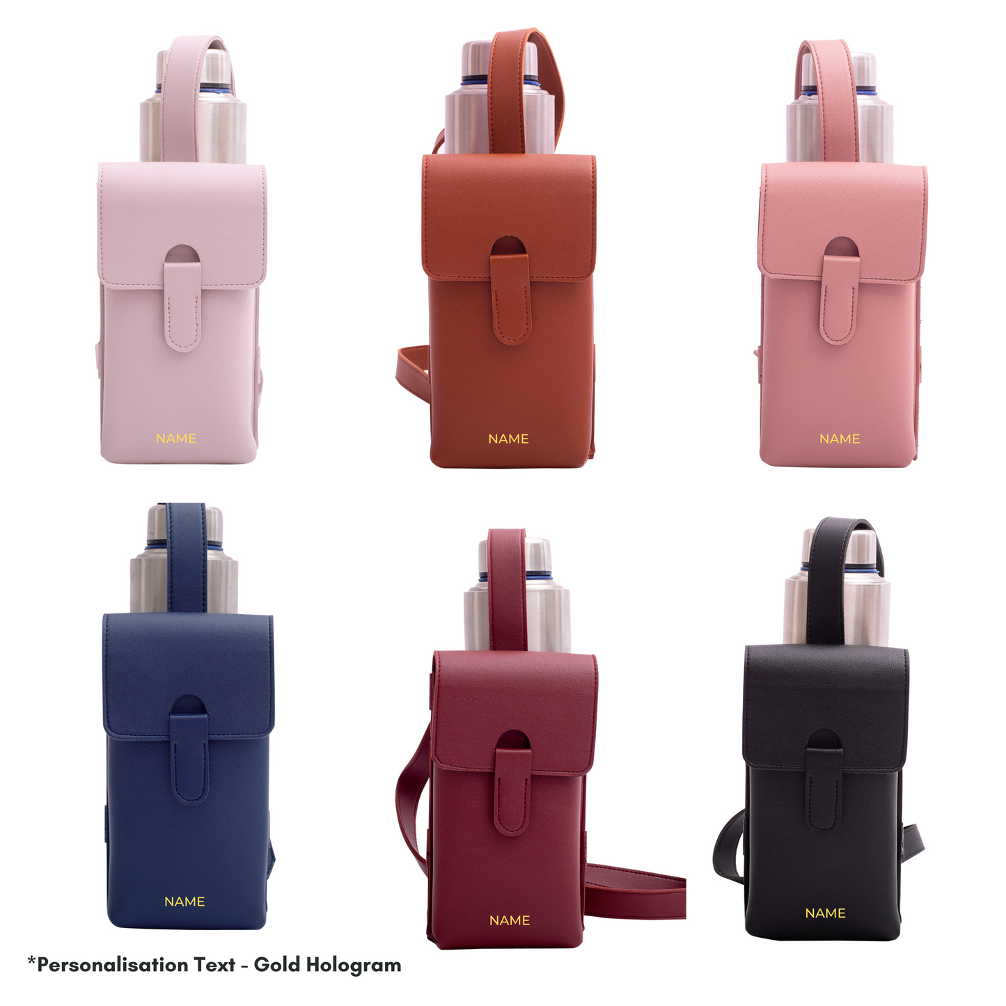 Personalised Bottle Bag with Pocket