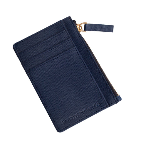 Personalised Women’s Card Case Cum Wallet - Blue