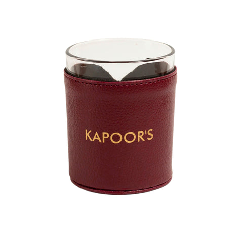 Whispers of Love - Personalised Glass Jar Sleeve with Candles - Maroon