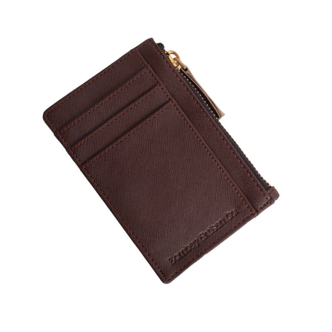 Personalised Women’s Card Case Cum Wallet - Brown
