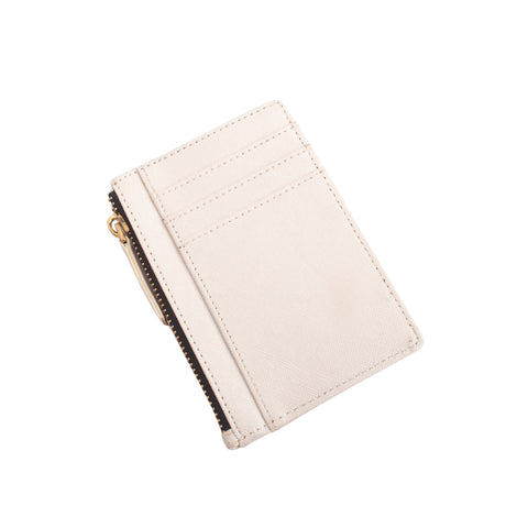 Personalised Women’s Card Case Cum Wallet - White