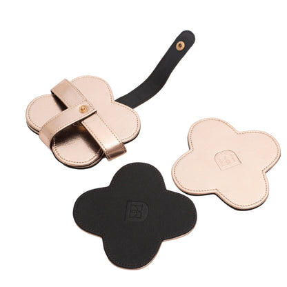 Reversible Flower Coasters Set of 4
