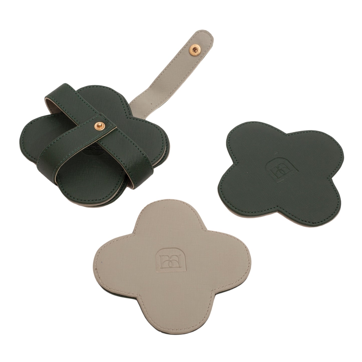 Reversible Flower Coasters Set of 4