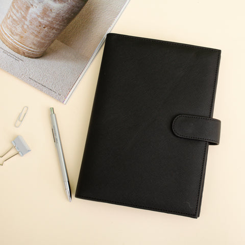 A5 Organiser Cover with Diary - Black