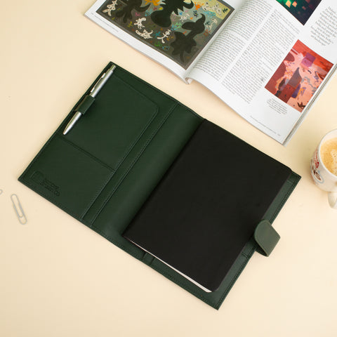 A5 Organiser Cover with Diary - Green