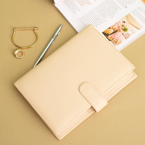 A5 Organiser Cover with Diary - Cream