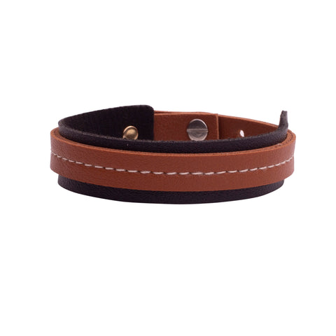 Harmony Wristband - Burnt Orange & Black