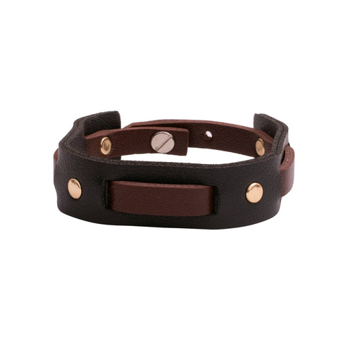 Unity Wristband - Coffee Brown & Black