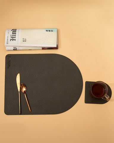 Moon Reversible Dinner Set - Green & Gold