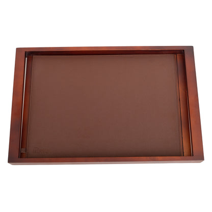 Large Wooden Serving Tray with Interchangeable Base