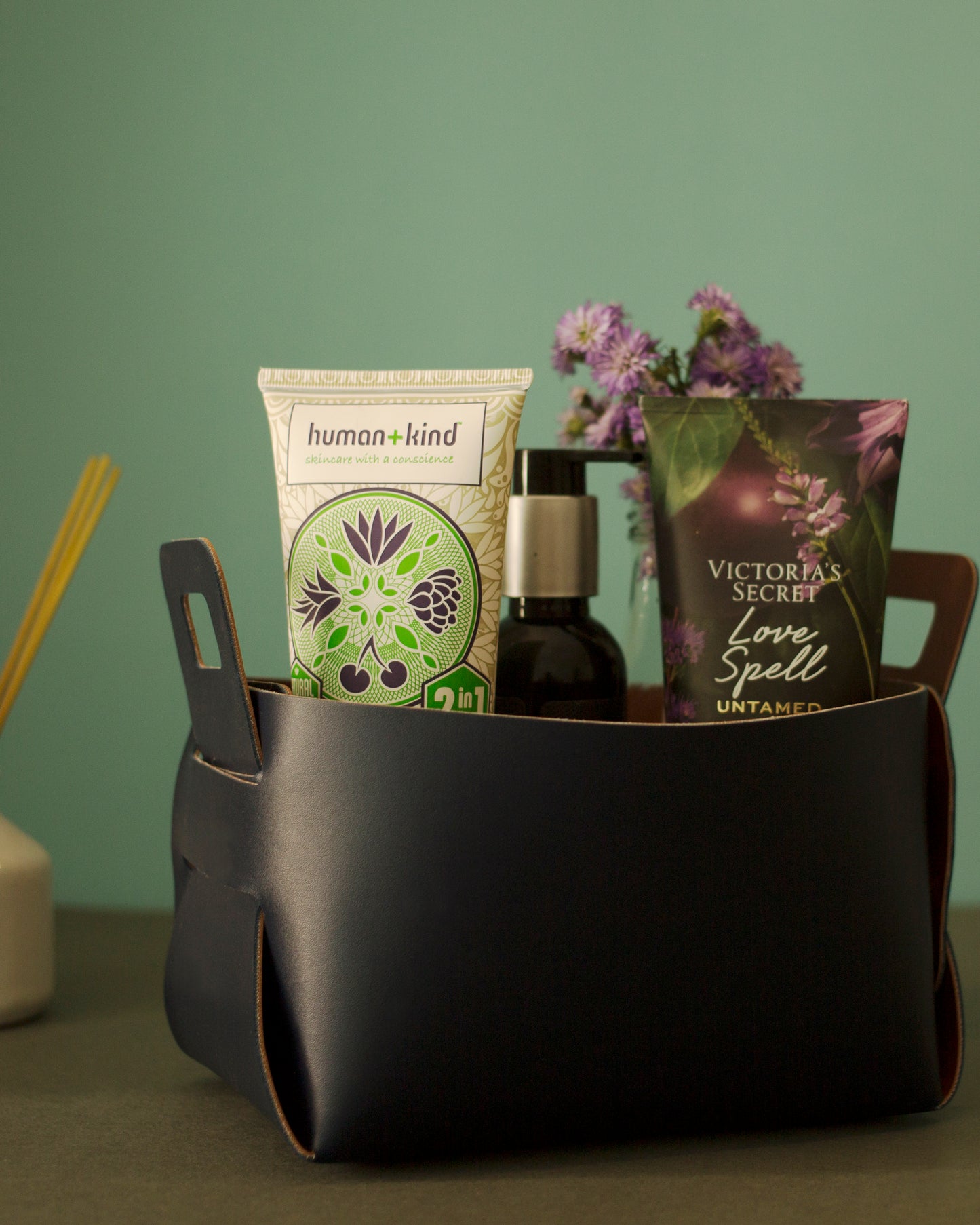 DIY Leatherette Basket