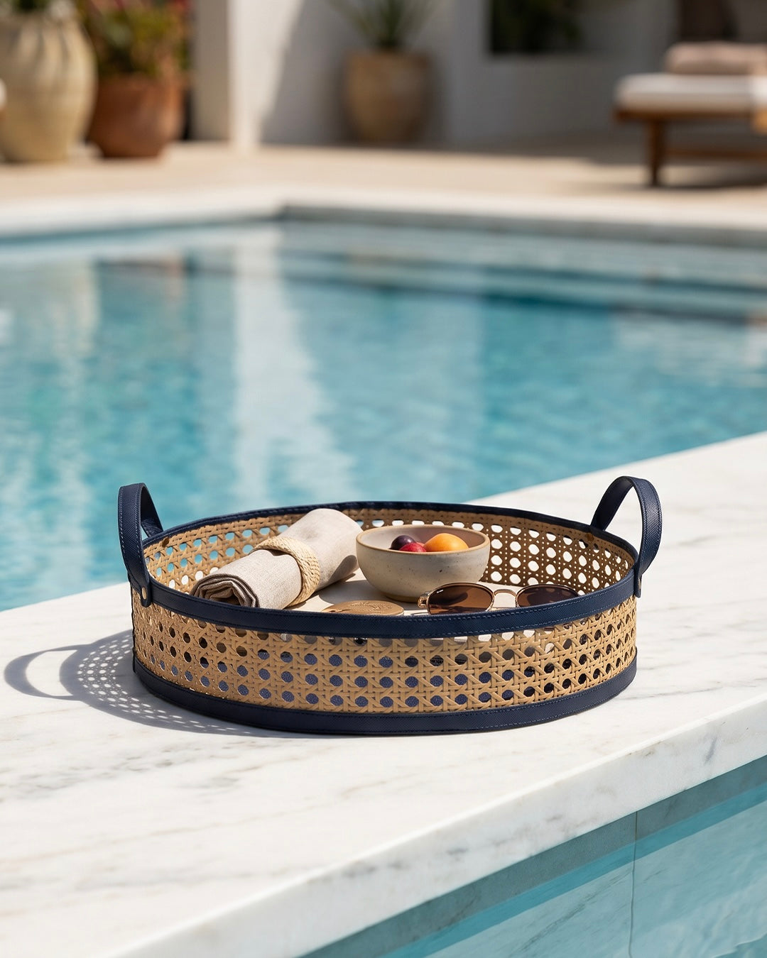 Cane Inspired Basket