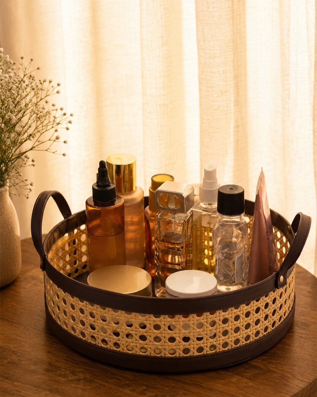 Cane Inspired Basket