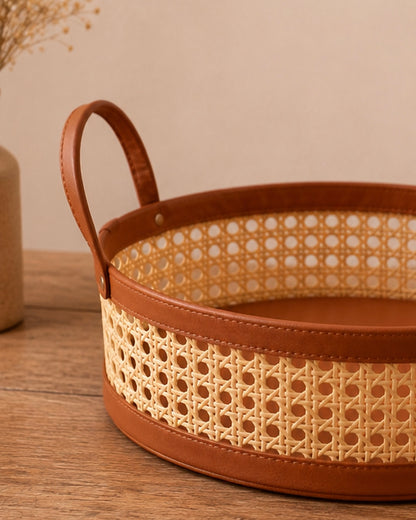 Cane Inspired Basket