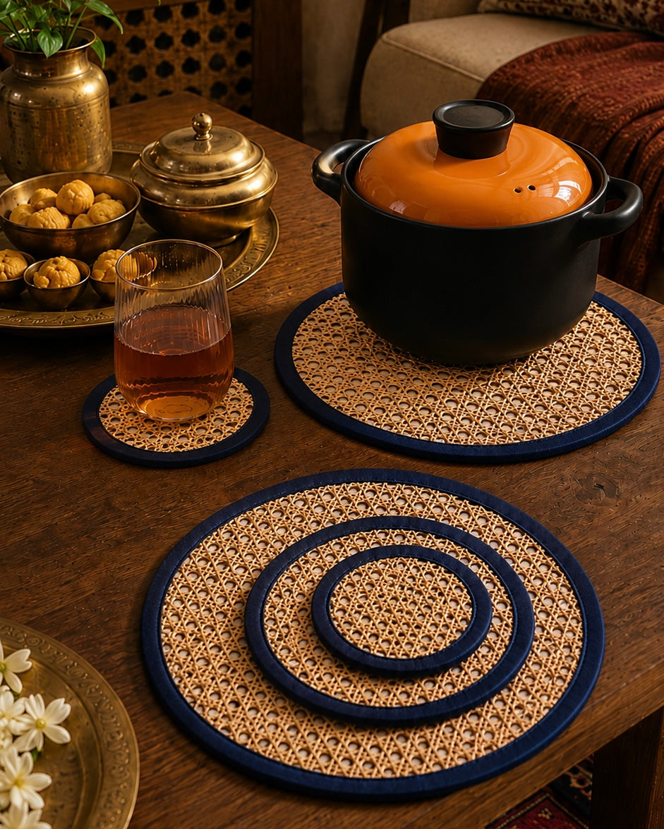 Cane Inspired Dinner Set