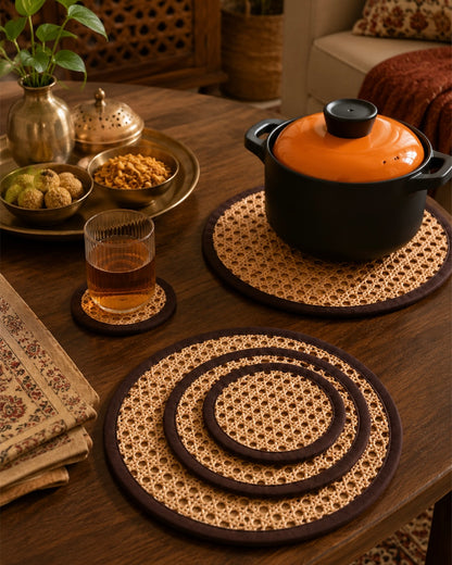 Cane Inspired Dinner Set