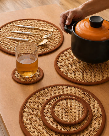 Cane Inspired Dinner Set
