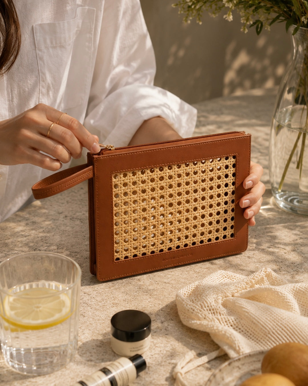Cane Inspired Pouch